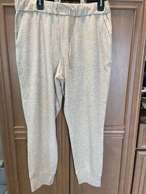 Women's Ivory Heathered Jogger Pants